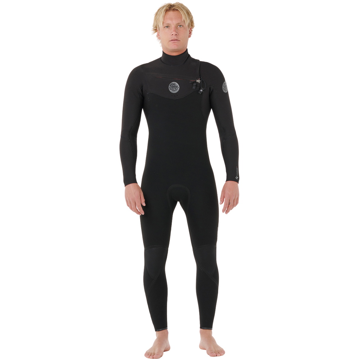 2026 Rip Curl Mens Flashbomb 4/3mm Chest Zip Wetsuit 17CMFS - Black
